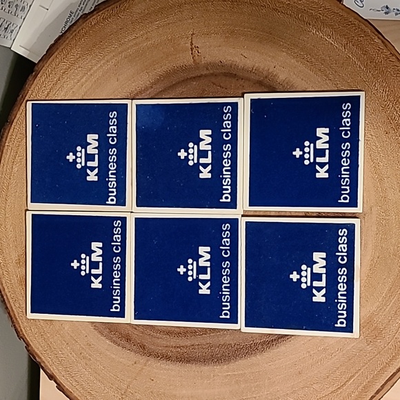 NWT Vintage KLM Delft business class tile collection - Picture 3 of 10